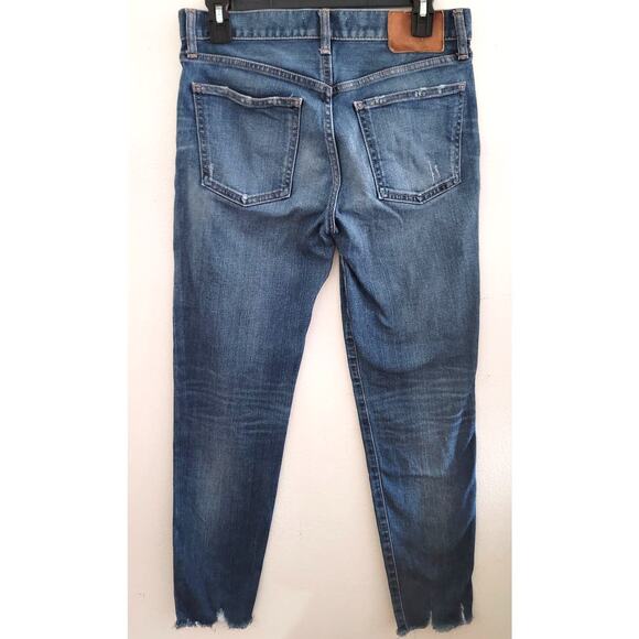 Moussy Vintage Saab Raw Hem Distressed Skinny Ankle Jeans - Picture 2 of 7